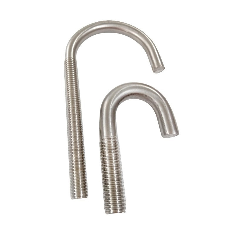 Stainless Steel L Bolt 304 316 A2-70 J Bolt J Hook Bolt 6mm M24 Standard in Door &amp; Windows Hinges for Roofing