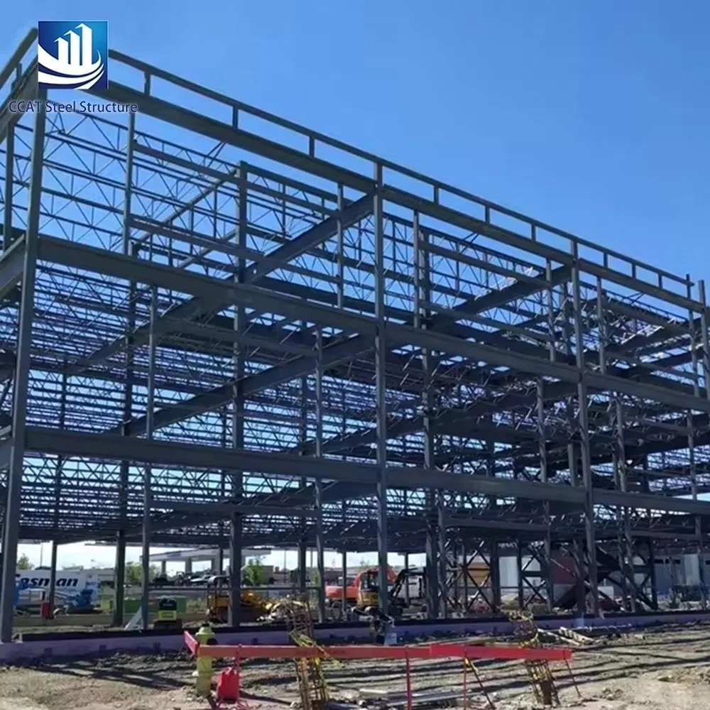 Weather-Resistant High-Strength Large-Span Steel Structure Members Component for Open-Air Shopping Arcade Canopies