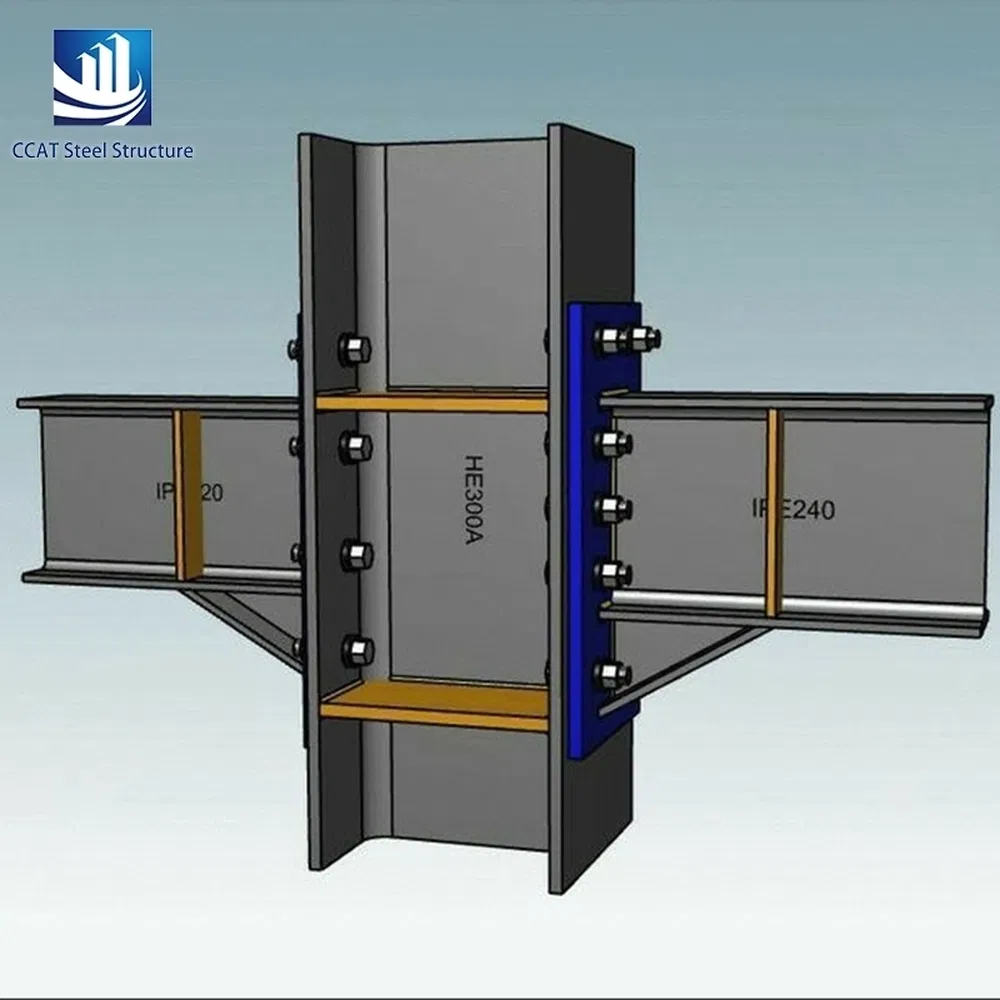 Large-Span Customized Prefabricated Steel Building Accessories Component for Industrial Maintenance Workshop Roofing