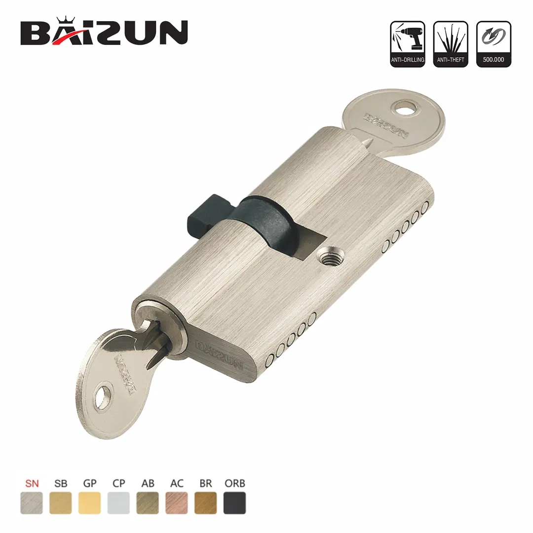 Double Opening Lock Cylinder with 3 Keys for Entry Door Window Clip Lock