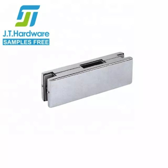 Heavy Duty Stainless Steel Frameless Door Square Latch Center Lock Keeper Glass Patch Fitting