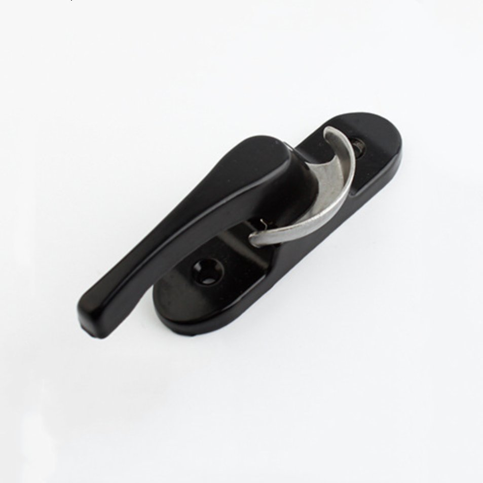 Nisen Cl02 UPVC Window Crescent Lock Door Handle Sliding Moon Lock Aluminum Zinc Hardware Accessories