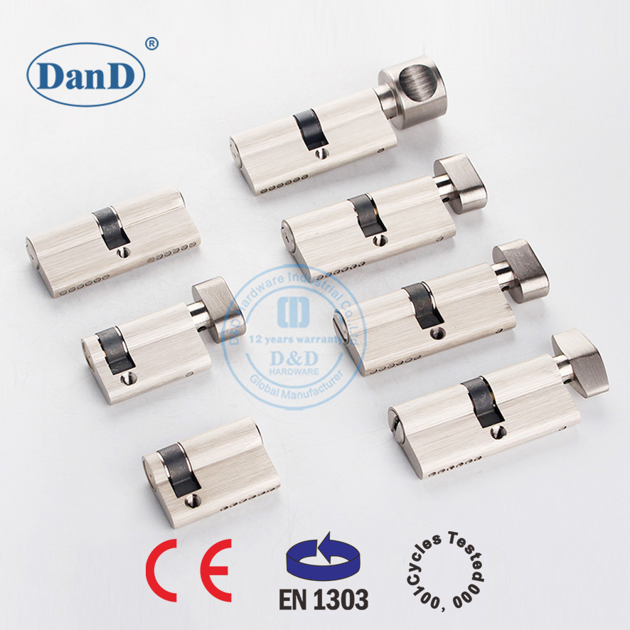High Quality European Model Door Lock Cylinder Mortise Brass Cylinder