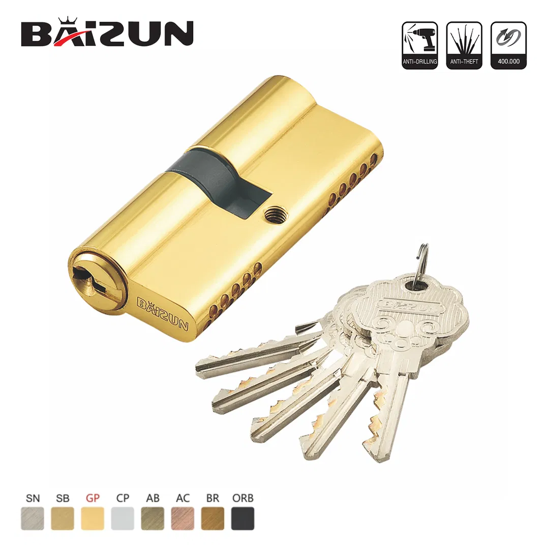Window Lock Security Door Double Opening Lock Cylinder with 3 Brass Keys