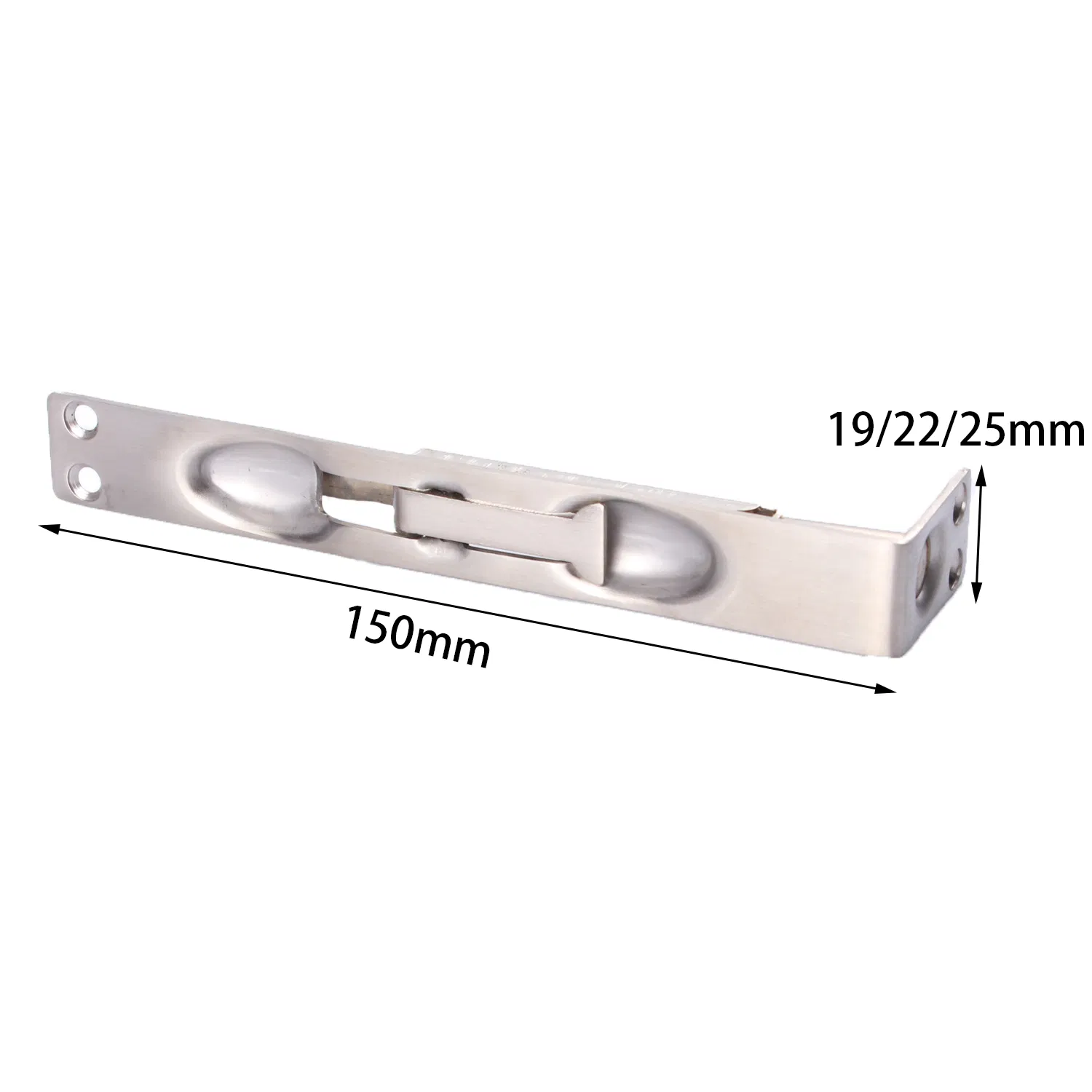 304 Stainless Steel Flush Bolt for Door Sliding Door Bolt Bathroom Bolt