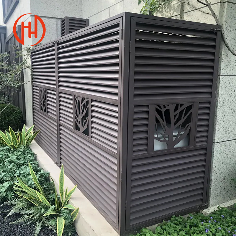 Customize External Decorative Aluminium Air Conditioner Exterior Dust Cover Sunblock Cover
