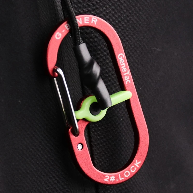 2.0in G-Biner Mini Slide Lock Aluminum Alloy Carabiner Keychain Custom Print Logo Outdoor Camping Climbing Gear
