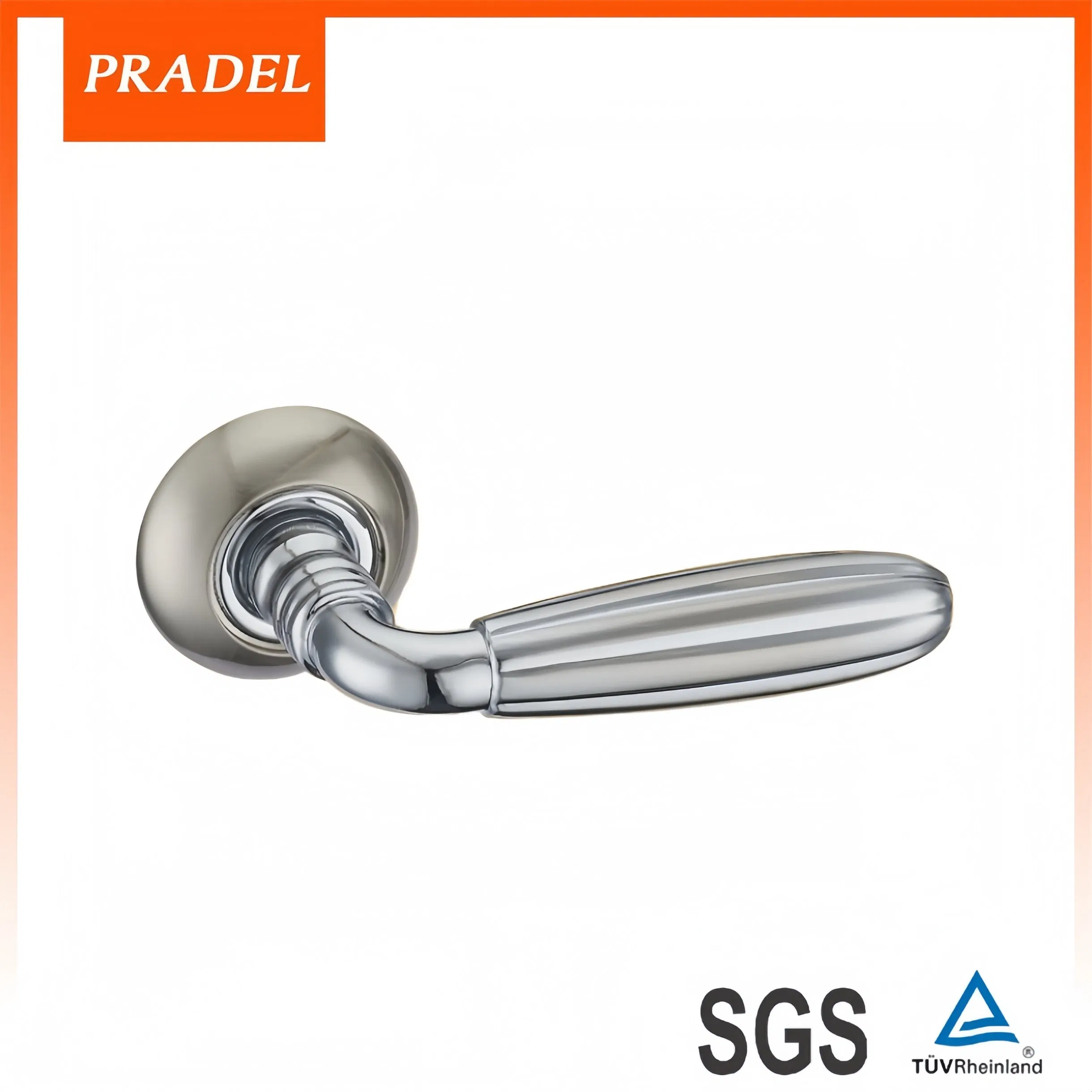 China New Door Hardware Aluminum Windows Brushed Gold Handles Gold European Style Door Lock with Lock Body Cylinder for Smart Home