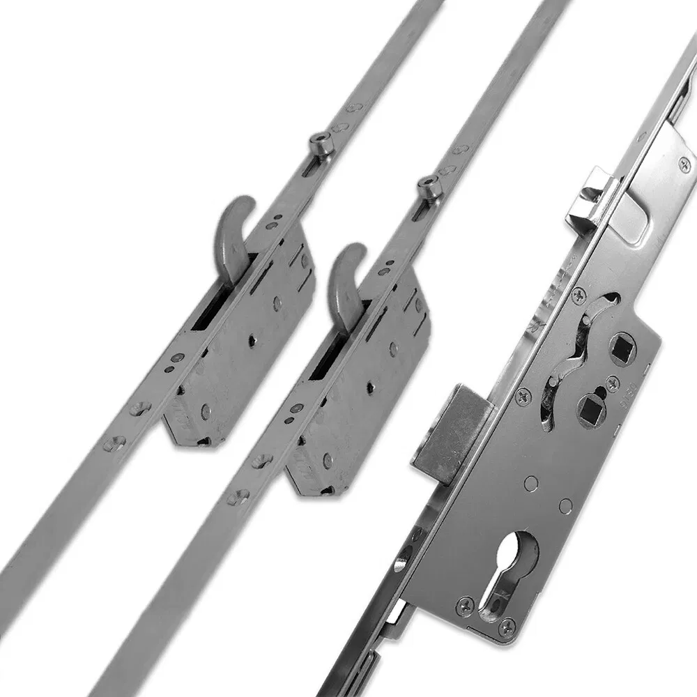 Symmetrical Aluminium Door Multipoint 3 Hooks Split Spindle