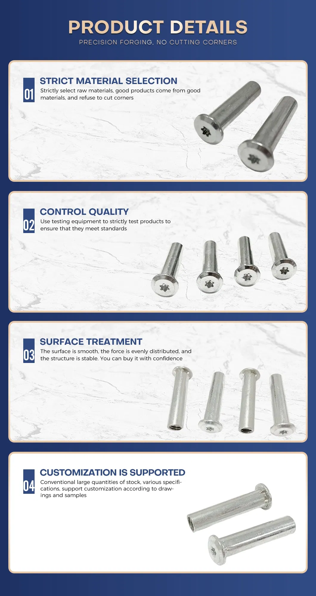 Carbon Steel Barrel Bolt Kit