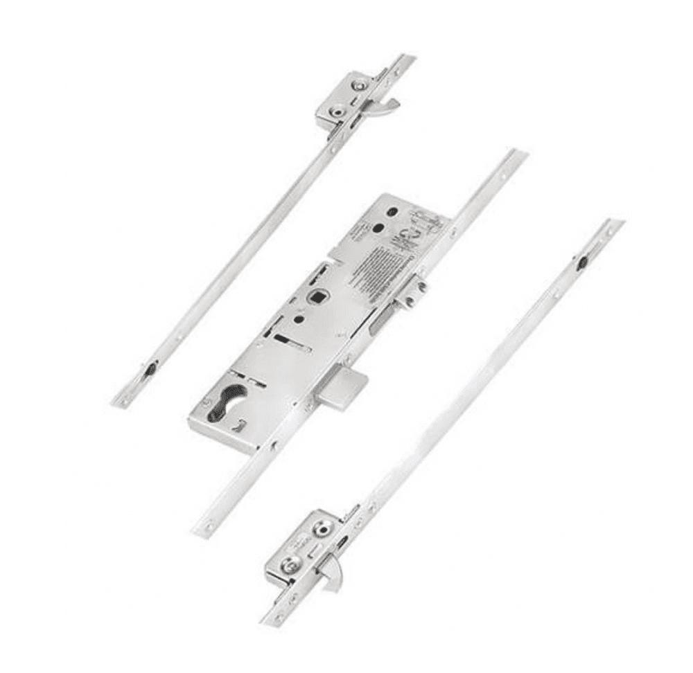 Symmetrical Aluminium Door Multipoint 3 Hooks Split Spindle
