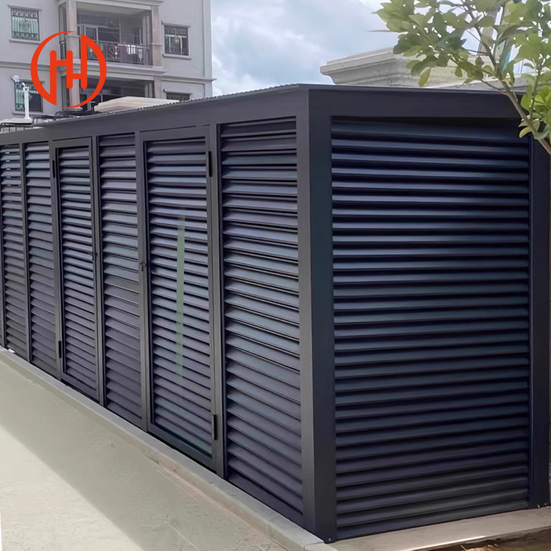 Aluminum Insulation Louver Decorative Outdoor Cleaning Exterior Metal Air Conditioner Cover