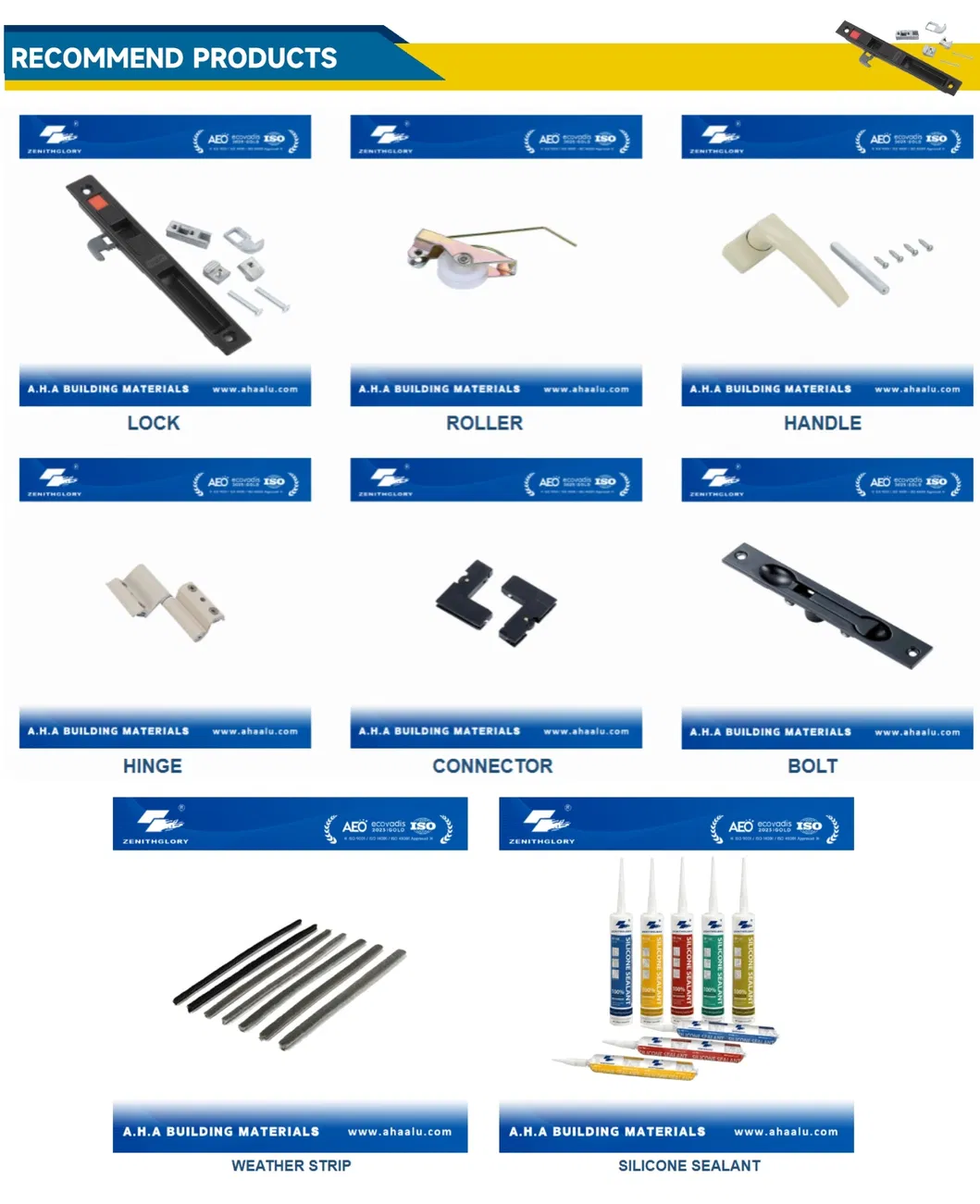 Durable Weatherproof Aluminium Bolt