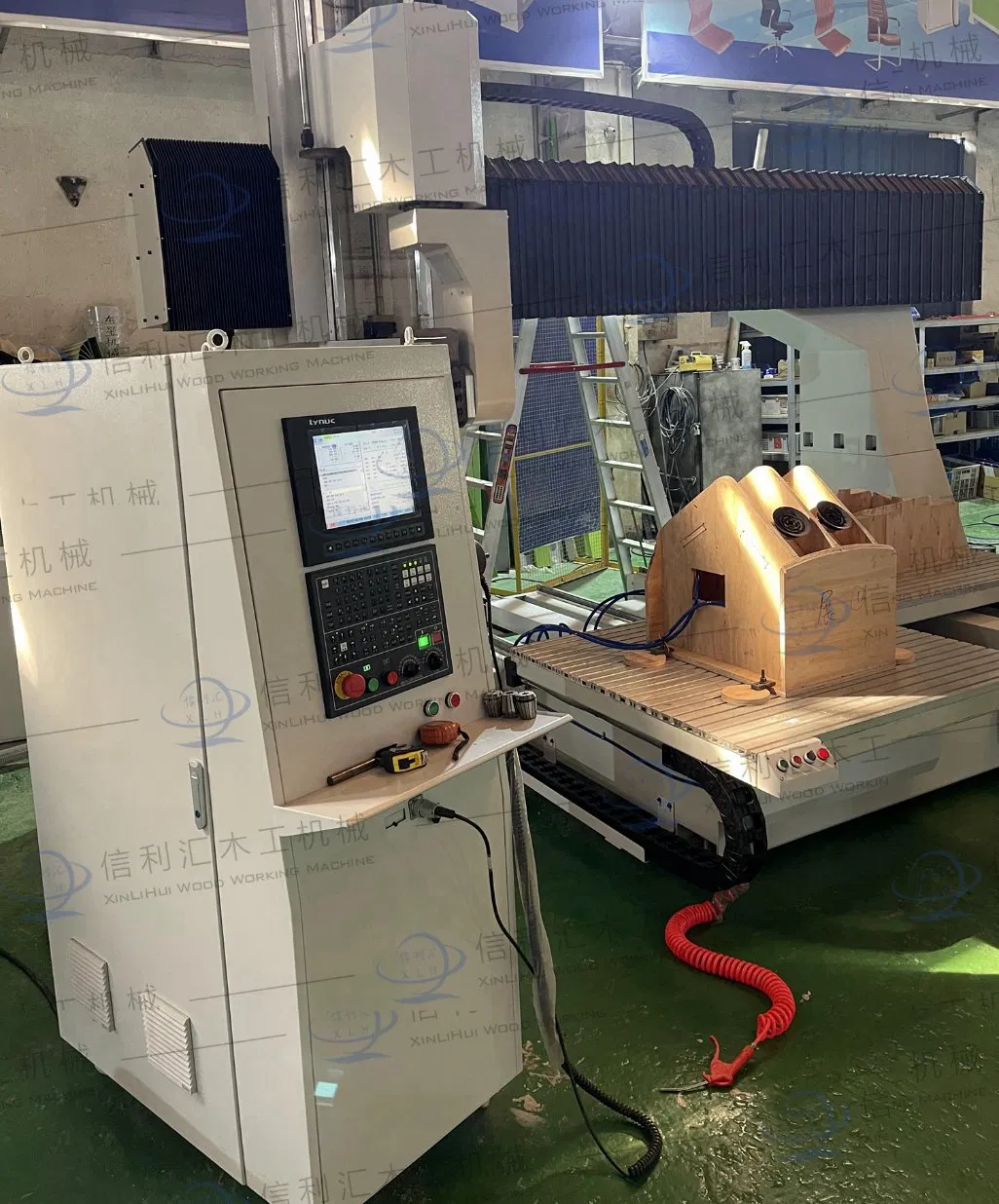 3D 4D Wood Router CNC Rotary Spindle CNC Router Machine with Automatic Tool Changer CNC Router 3th 4th 5 Axis Plastic and Solid Wood Processing Industry