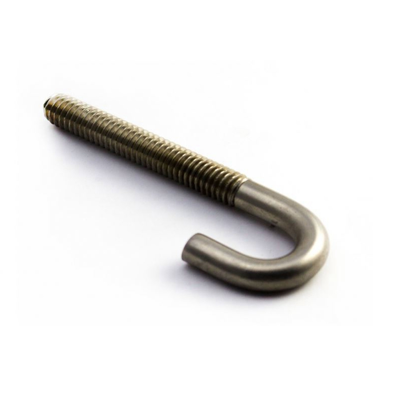 Stainless Steel L Bolt 304 316 A2-70 J Bolt J Hook Bolt 6mm M24 Standard in Door &amp; Windows Hinges for Roofing