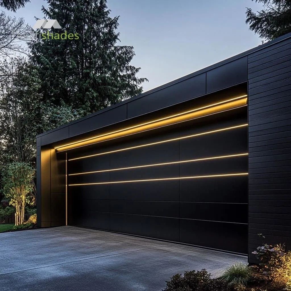 Multishades Premium Garage Door with Automatic Remote Control for Villa American Style Garage Door with Auto Lift-up