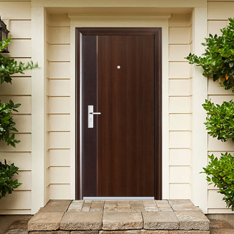 Hot Sale Steel Door Exterior Metal Security Front Entry Doors for Houses