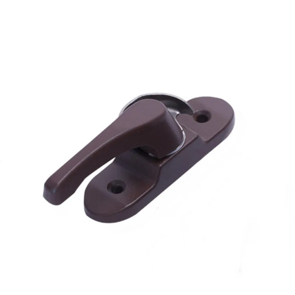 Nisen Cl02 UPVC Window Crescent Lock Door Handle Sliding Moon Lock Aluminum Zinc Hardware Accessories
