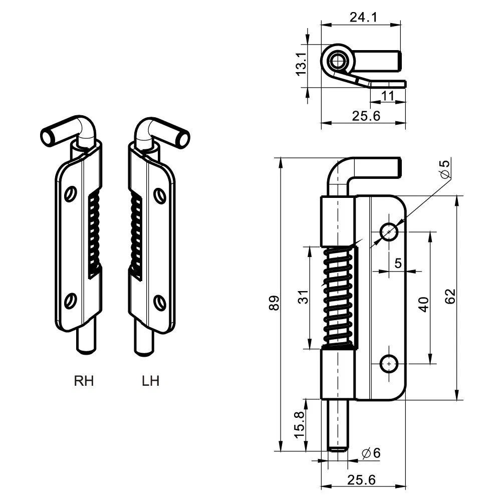 Steel Truck Spring Hinge 6