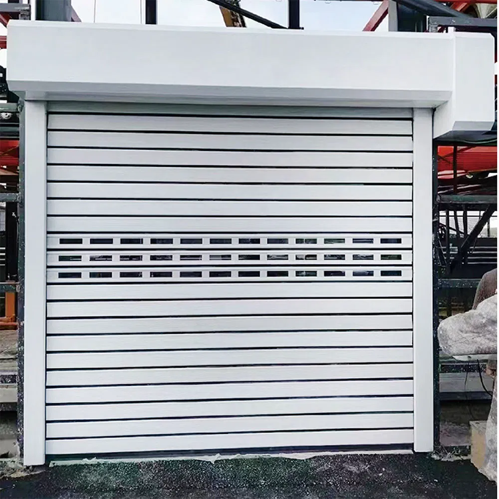 Industrial Rolling Rapid-Action High-Speed Aluminum Alloy Spiral Door Roller Shutter Door Sectional Garage Door Automatic Garage Door