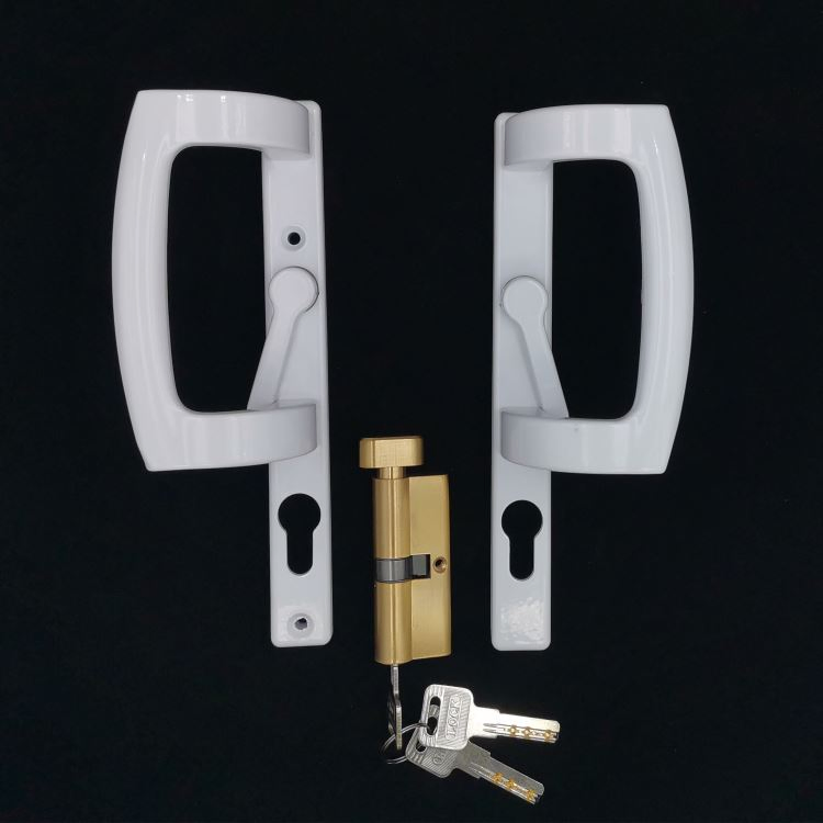 Nisen HD16 CE UPVC Window Door Hardware D-Type Door Handle for Sliding Door Used with Lock and Espag Rod Hardware Accessories
