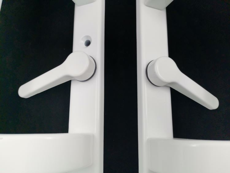 Nisen HD16 CE UPVC Window Door Hardware D-Type Door Handle for Sliding Door Used with Lock and Espag Rod Hardware Accessories