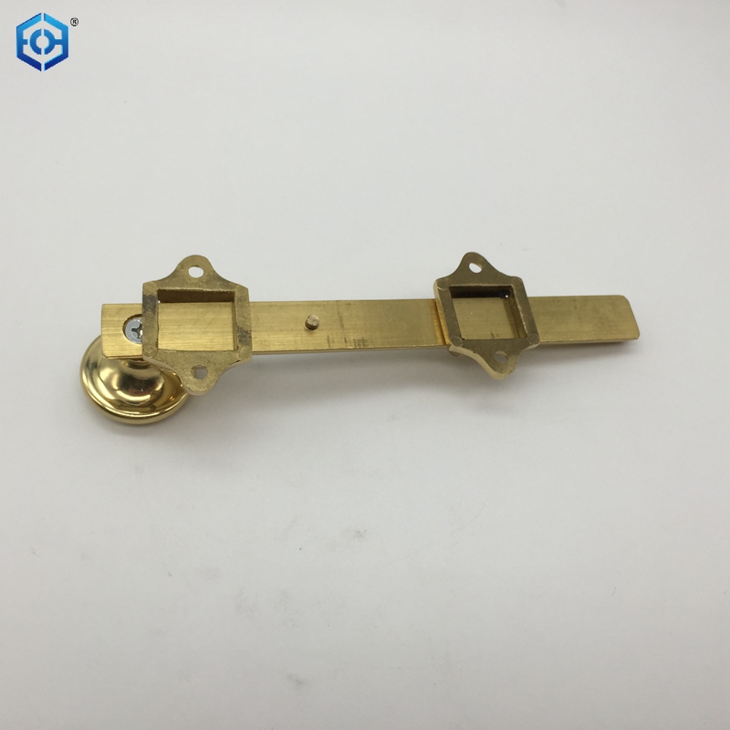 Golden Traditional Style Surface Door Bolt in Solid Brass