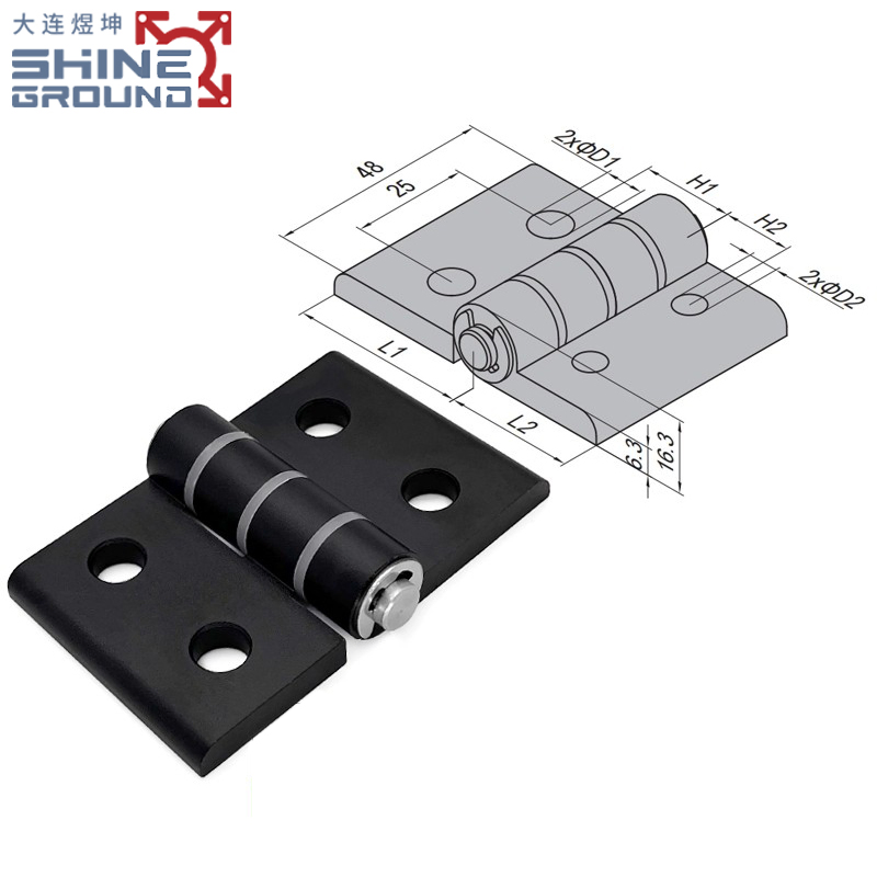 Aluminum Profiles 20X20 Hardware Components Custom Hinge