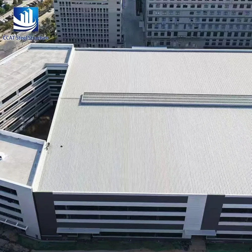 Weather-Resistant Large-Span Prefabricated Steel Structure Members Component for Open-Air Stadium Canopies