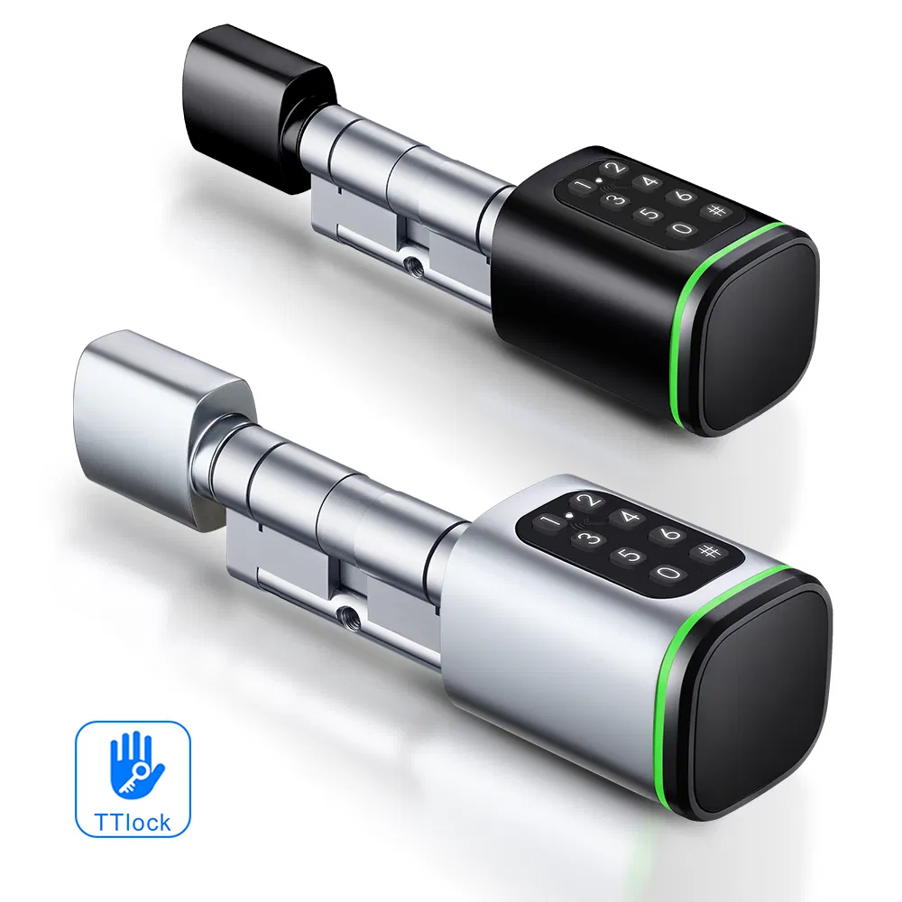High Security Multi-Unlocking Ways IP65 Password Keyless WiFi Digital Adjustable Modular Profile Tuya/Tt APP Smart Electronic Door Lock Cylinder