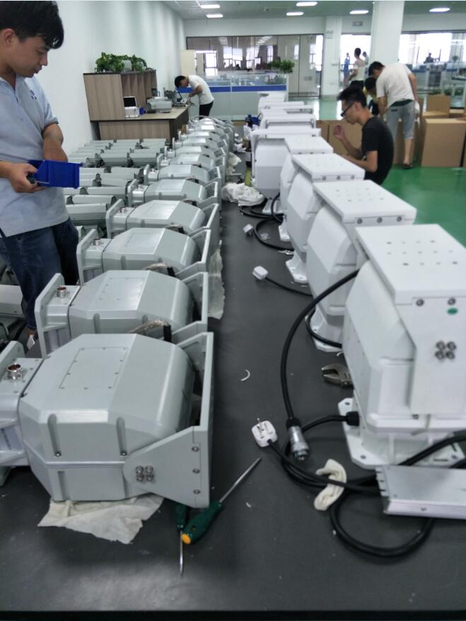 DC12V CCTV Wireless Remote Pan Tilt Motor Variable Speed Pan Tilt