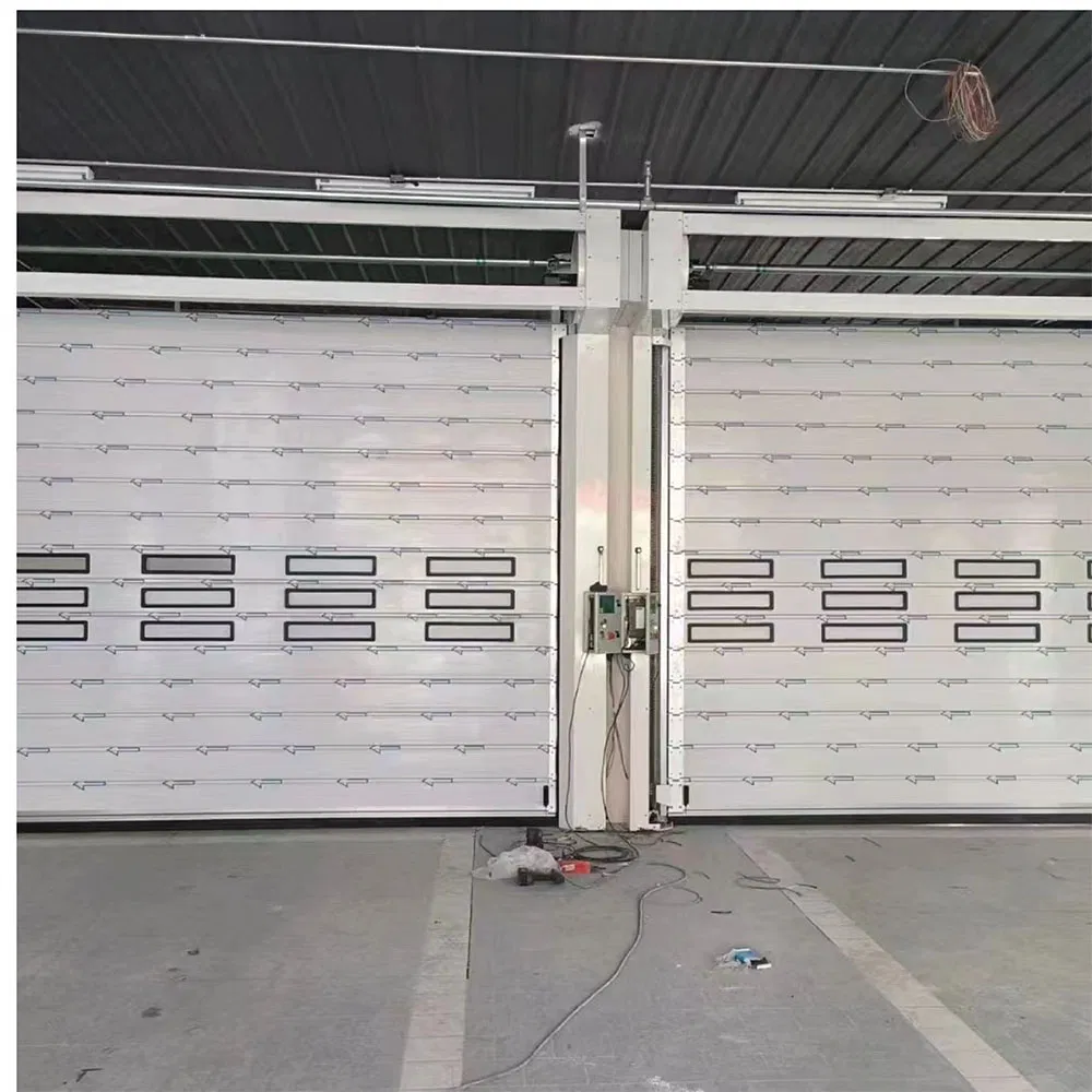 Industrial Rolling Rapid-Action High-Speed Aluminum Alloy Spiral Door Roller Shutter Door Sectional Garage Door Automatic Garage Door