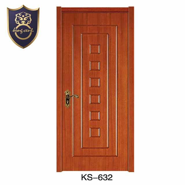 Elegant Wooden Bedroom Interior Door with Frame and Trim