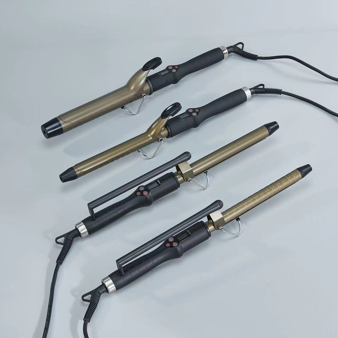 Wholesale Spiral Hair Curler with Temperature Display 360 Degree Rotating Hair Iron for Salon Car Home Hotel and RV Use