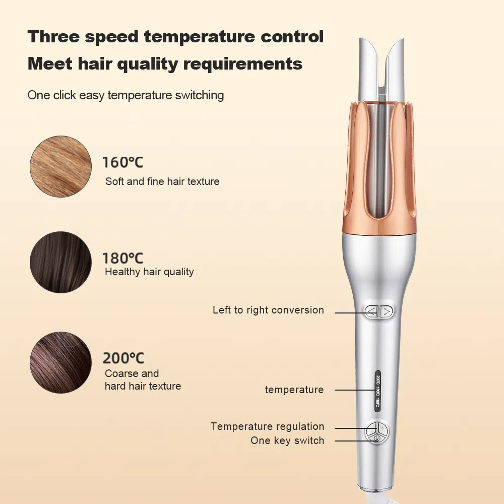 Three - Gear Temp Adjustable Automatic Hair Curler, High - Quality Ceramic Panel Curling Iron, Suitable for All Hair Types