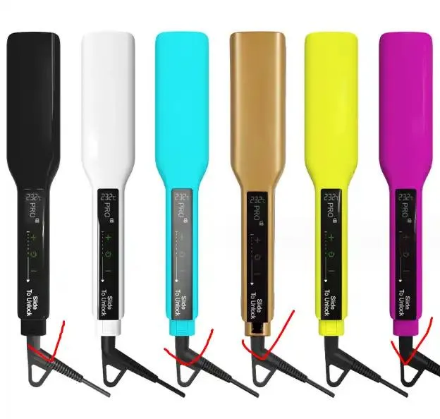 Professional Salon Hair Straightener Ceramic Titanium Straightening Flat Iron Skilful Manufacture 2-in-1 Curling Iron