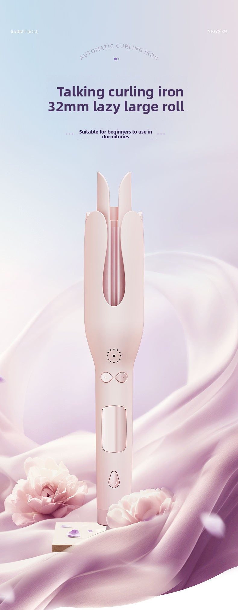 Automatic Curling Iron Styler 32MM Waves LED Temperature