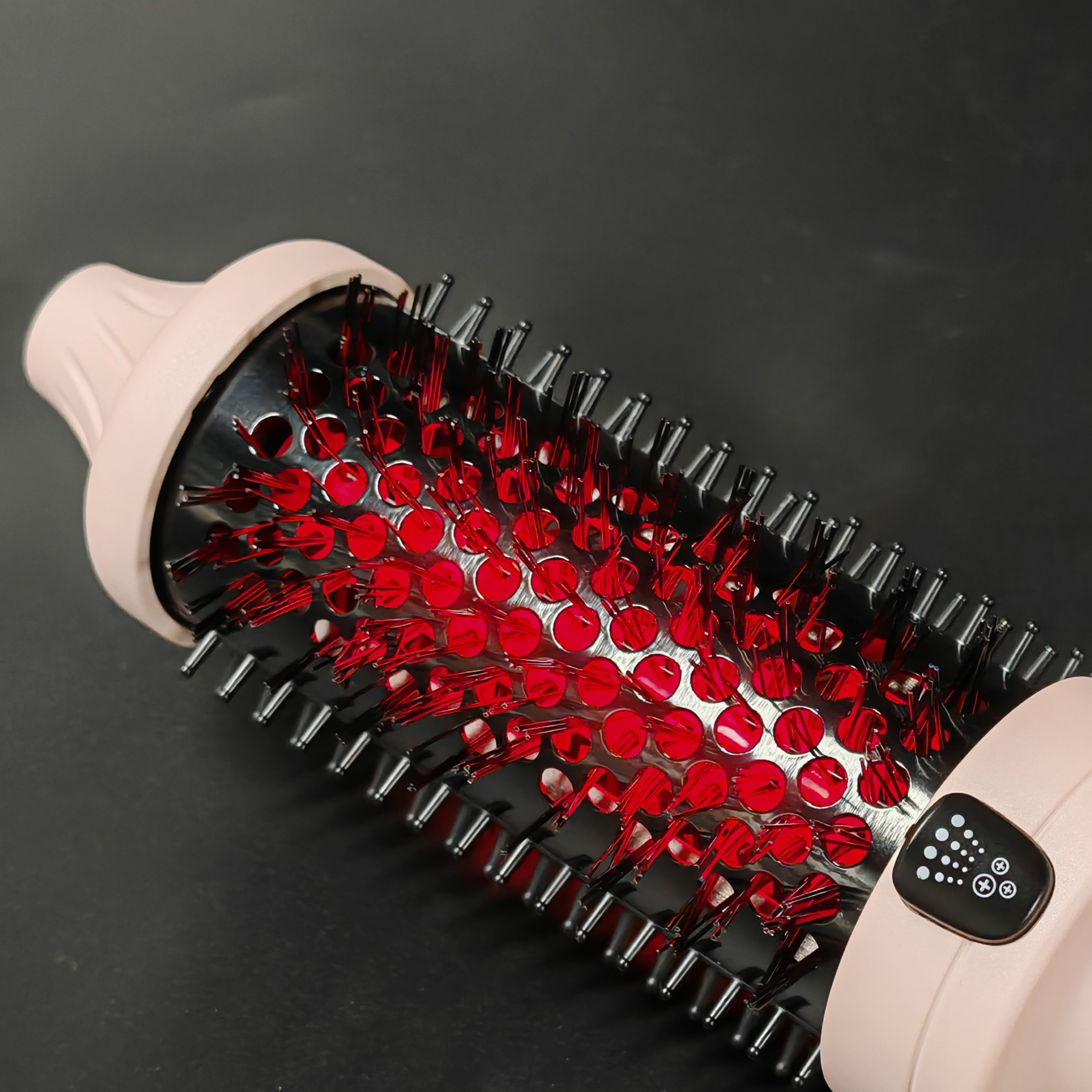 1.75 Inch New Plasma Infrared Hair Curler Straight Electric Anti-Scald Thermal Brush Curling Wand Heat Styling Comb