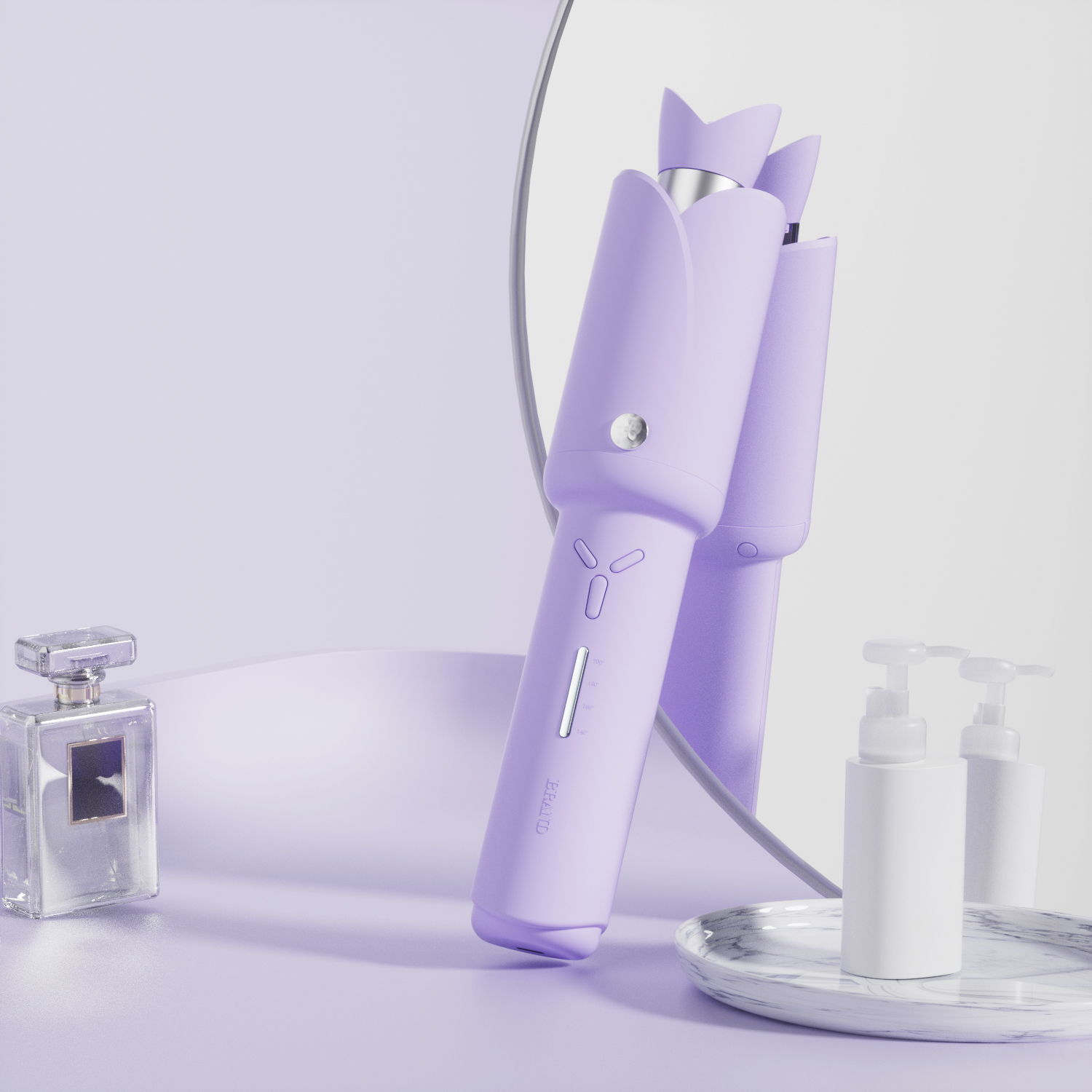 Professional New Portable Temperature-Controlled Wireless Curling Iron