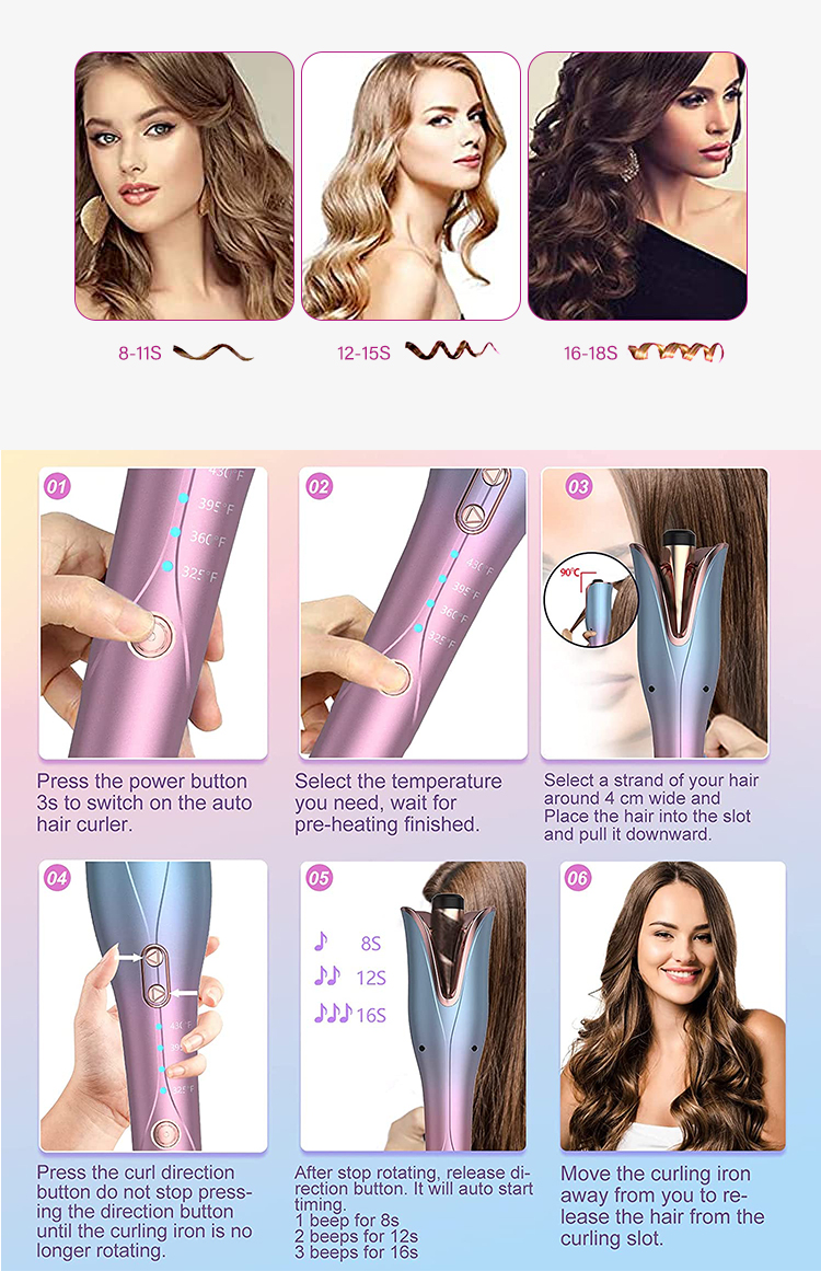 Automatic Hair Curler Display 5