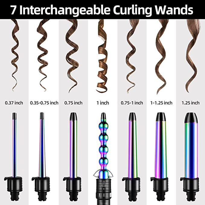 Professional Hair Curler Rose Gold Barrel Curling Wand Curling Iron
