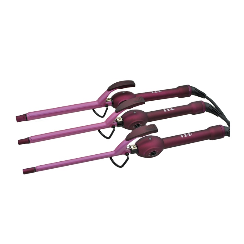 HW-911 New Design Ceramic Digital Magic Slimsy Hair Curler 9MM Spiral Electric Men Curling Iron Waver