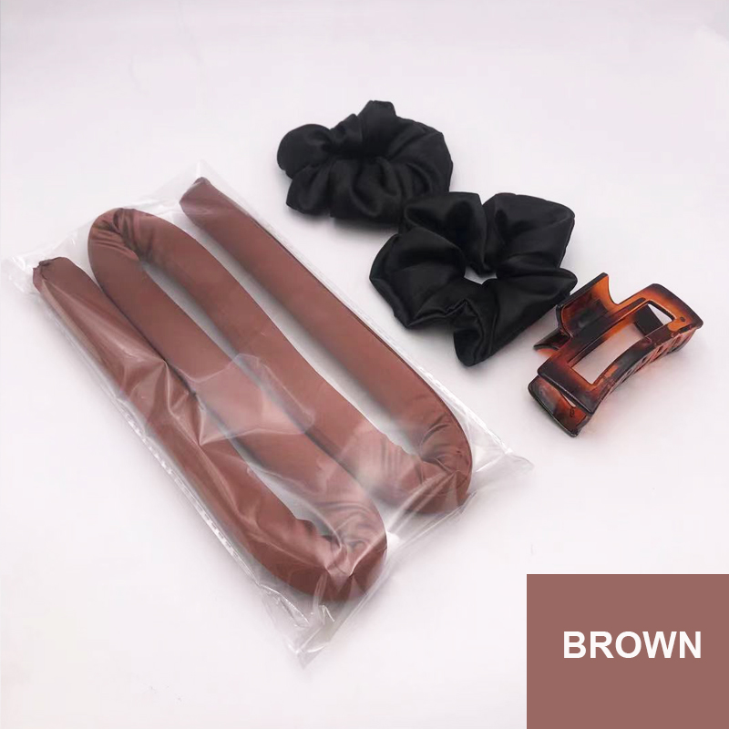 Heatless hair roller style 4