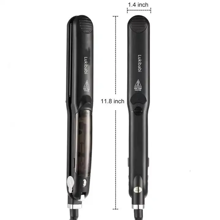 Wholesale Professional Steam Pod Strong Infrared Hair Straightener Custom Logo Titanium Irons