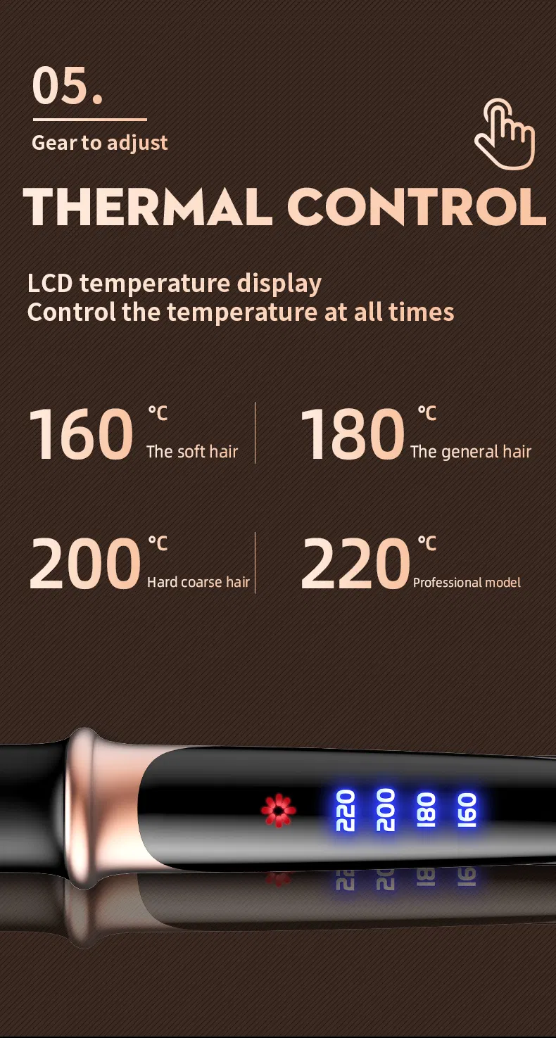 Mch Fast Heated Professional Steam Hair Straightener Flat Iron 12