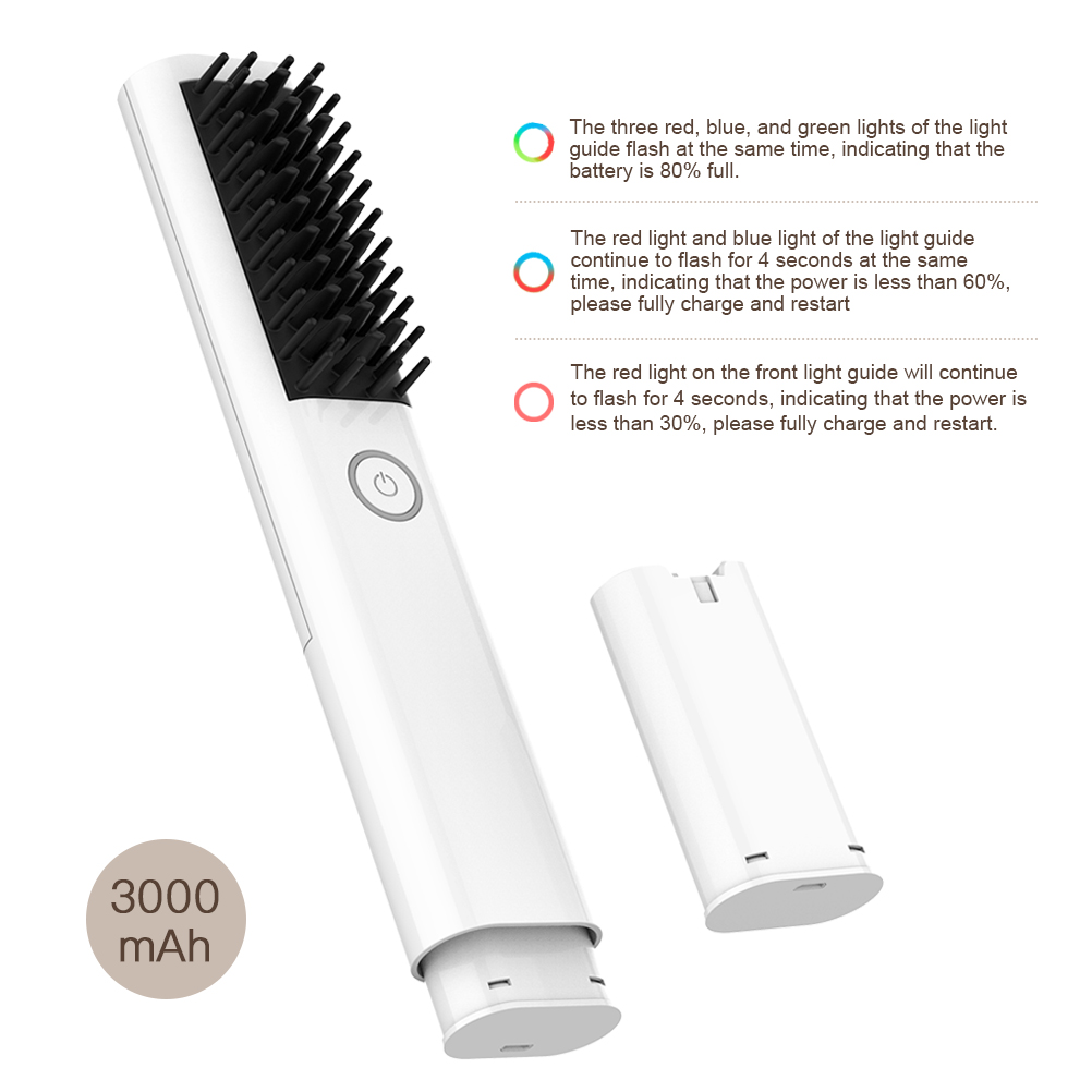 Wireless Automatic Hair Curler Rotating Curling Irons Auto Magic Cordless Hair Portable 3-in-1 Curly Hair Comb Brush