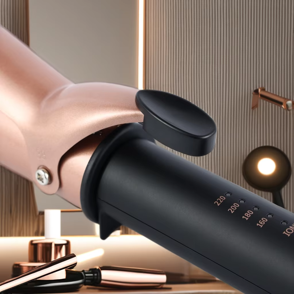 Wholesale Professional Portable 10 Million Tourmaline Ceramic Electric Hair Curling Iron Negative Ion PTC Heater LED Household