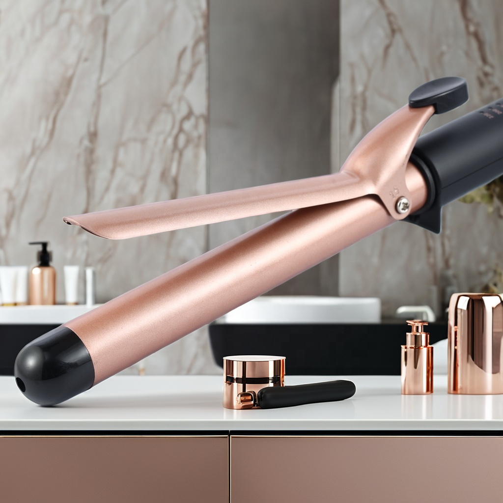 Professional Ceramic Hair Curler Iron with PTC Plate and LED Display Electric Hair Styling Tool for Household &amp; Hotel Use