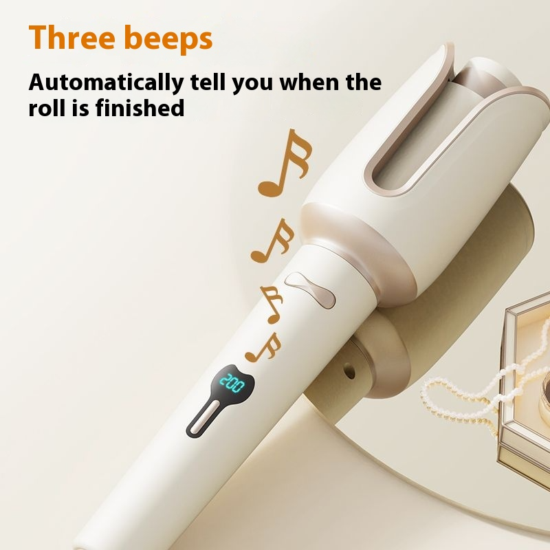 Professional Curling Wand Hair Rollers Rotating Curling Iron Automatic Curling Iron for All Hair Types-Rapid Heating