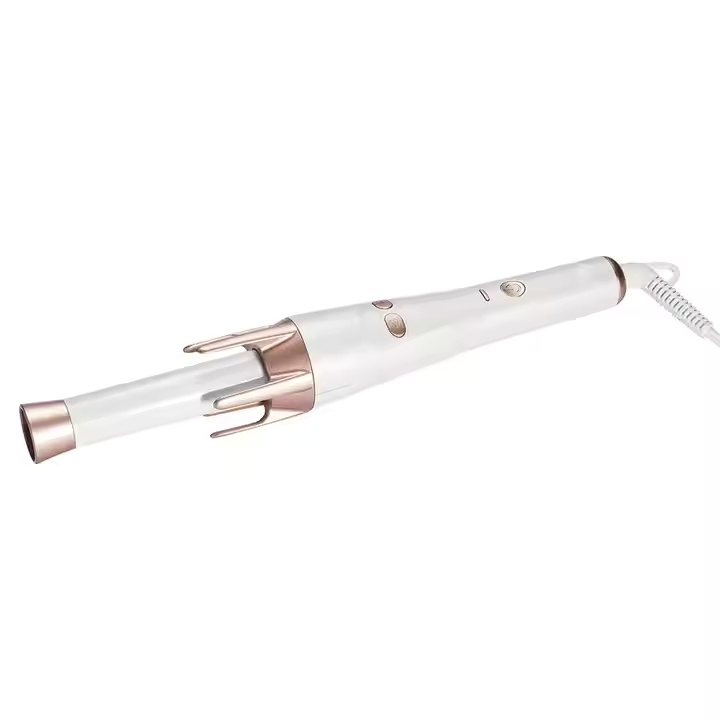 Professional Adjustable to Adjust Left and Right Rotation Button LED Display Hair Curling Iron Automatic Hair Curler